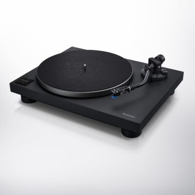 Technics Turntable, Premium Class HiFi Record Player with Coreless Direct Drive Motor and Bluetooth, Stable Playback, Audiophile-Grade Cartridge and Precision Tonearm, SL-40CBT-K, Aluminum