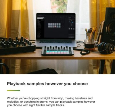 Novation Circuit Rhythm: Sampler and groovebox with eight sample tracks for making and performing beats