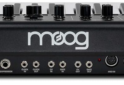 MOOG Messenger – Next-Gen Monophonic Analog Keyboard Synthesizer with 32 Keys, 64-Step Sequencer, 256 Presets and RES BASS Compensation