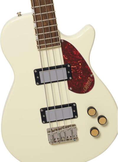 Gretsch Streamliner Jet Club Single-cut Electric Bass Guitar – Vintage White