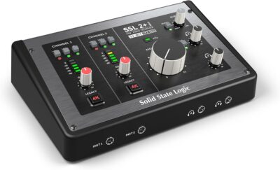 Solid State Logic SSL 2 Plus MKII USB Audio Interface with Dual Headphones, Four Balanced Outputs, and Class-Leading Mic Preamps