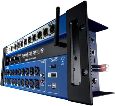 Soundcraft Ui24R 24-Channel Digital Mixer/Multitrack USB Recorder Bundle with Sony MDR-7506 Headphones and XLR Cable