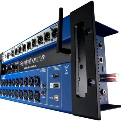 Soundcraft Ui24R 24-Channel Digital Mixer/Multitrack USB Recorder Bundle with Sony MDR-7506 Headphones and XLR Cable