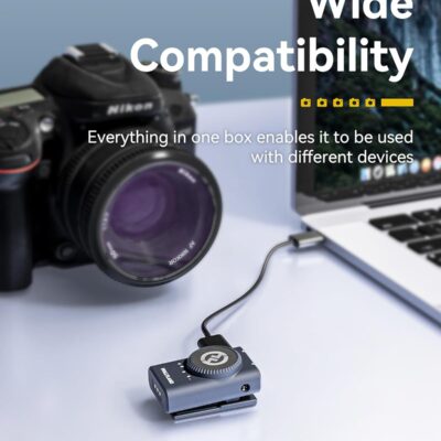 Hollyland Lark M2 Wireless Lavalier Microphone for Camera PC Laptop Phones, Mini Lapel Microphone Wireless, 48KHz 24Bit, 1000ft Range, Noise Cancellation, 30H Battery for Video Recording, Streaming