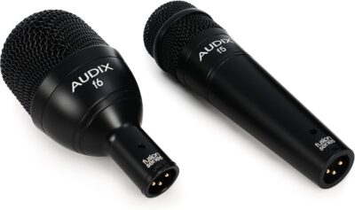 AUDIX FP7 Fusion Series 7-piece Drum Mic Kit for Kick, Snare, Toms, and Overheads with Travel Case – Black