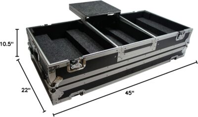 71 XqVVei7L. AC SL1500 Harmony Audio HC2T1272WLT DJ Battle Coffin Compatible with (2) Rane 12 Turntables & Rane 72 Mixer – Case Only