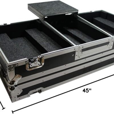 71 XqVVei7L. AC SL1500 Harmony Audio HC2T1272WLT DJ Battle Coffin Compatible with (2) Rane 12 Turntables & Rane 72 Mixer – Case Only