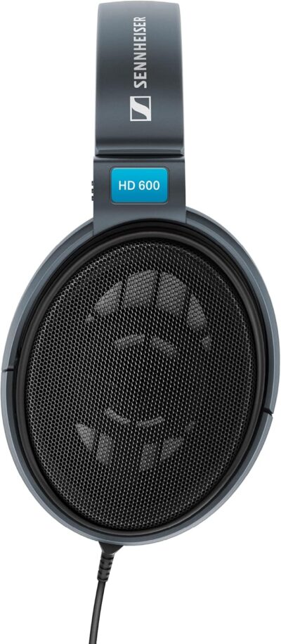 Sennheiser HD 600 – Audiophile Open-Back Dynamic Wired Headphones Over Ear with Natural Soundstage and Premium Comfort for Music Lovers, Open Metal Earpiece Covers, Black