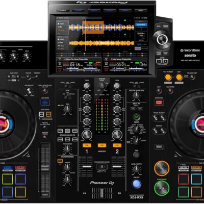 Pioneer DJ XDJ-RX3 2-Channel Performance All-in-One DJ System – Black Bundle with Case, Headphones, Cable and Austin Bazaar Polishing Cloth