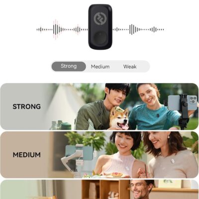 7105p3lG5LL. AC SL1500 Hollyland Lark A1 Wireless Microphone for iPhone & Android, 48kHz/24-bit Studio Audio, 3-Level Noise Cancellation, 200m Range, Magnetic Mini Mic for Video Recording & Live Streaming (2TX + USB-C RX)