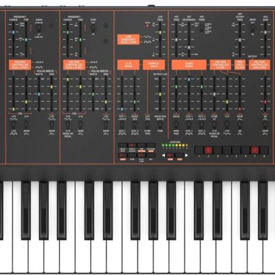 Behringer ODYSSEY Analog Synthesizer with 37 Full-Size Keys, Dual VCOs, 3-Way Multi-Mode VCFs, 32-Step Sequencer, Arpeggiator and Klark Teknik FX