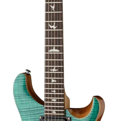 PRS SE Custom 24-08 Electric Guitar, Turquoise with Gig Bag