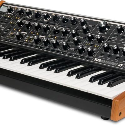 MOOG Subsequent 37 Paraphonic Analog Synthesizer and MIDI Keyboard with 37 Semi Weighted Keys, Headphone Amp, 256 Presets, Screen and Software Editor