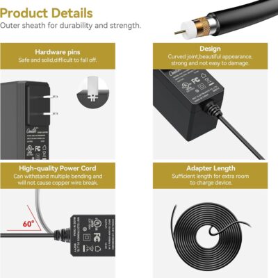 711fDgqEl3L. AC SL1500 UL 12V 1.5A AC Adapter Charger for Ableton Push 2 DAW Controller Replacement Power Cord Charger