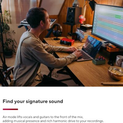 Focusrite Scarlett 4i4 4th Gen USB Audio Interface, for Musicians, Songwriters, Guitarists, Content Creators — High-Fidelity, Studio Quality Recording, and All the Software You Need to Record