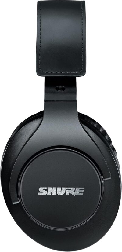 Shure SRH440A Professional Over-Ear Wired Studio Headphones – Monitoring & Recording Headphones with Enhanced Frequency Response, Adjustable & Collapsible Design, Works with All Audio Devices, Black