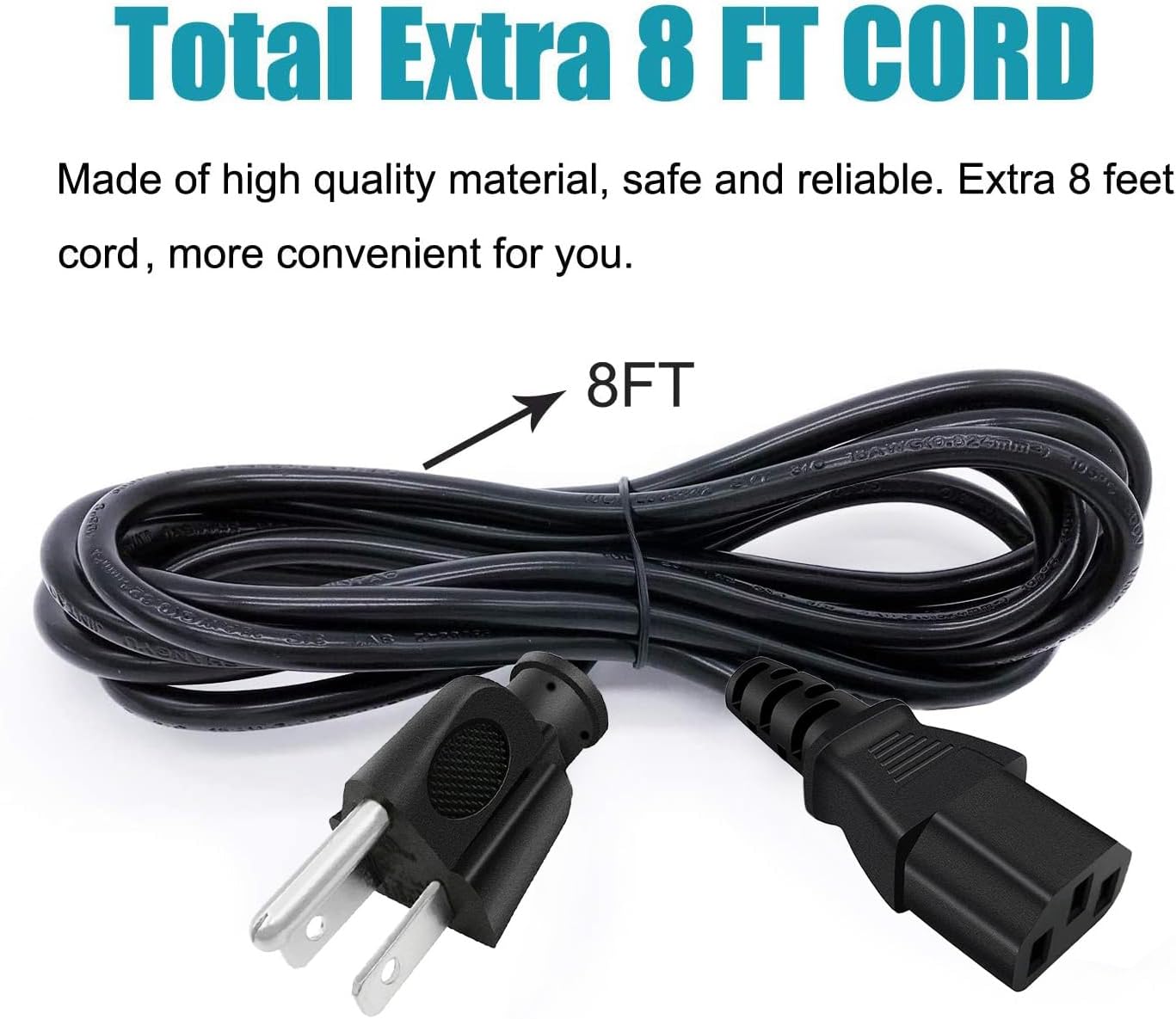 3 Prong Power Cord Replacement for Kemper Profiler Rackmount Amp Head CG001Q4 CG00XJ1 AC IEC C13 Power Cable