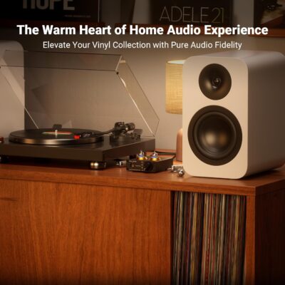 712mByGGT L. AC SL1500 Fosi Audio Box X2 Phono Preamp, Mini Stereo Audio Hi-Fi Preamplifier with Gain Gear, Pre-Amplifier for MM Turntable Phonograph and Record Player, with DC 12V Power Supply