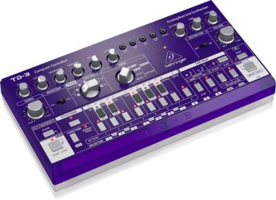 Behringer TD-3-GP Analog Bass Line Synthesizer with VCO, VCF, 16-Step Sequencer, Distortion Effects and 16-Voice Poly Chain