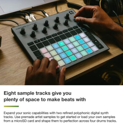 Novation Circuit Rhythm: Sampler and groovebox with eight sample tracks for making and performing beats