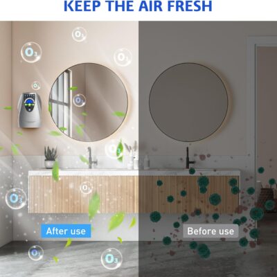 VTAR Ozone Machine, 500mg/h Multipurpose Ozone Machine Purify Air, Water, Fruits, Vegetables, Toothbrushes, Aquarium. Fruit Cleaner Device in Water
