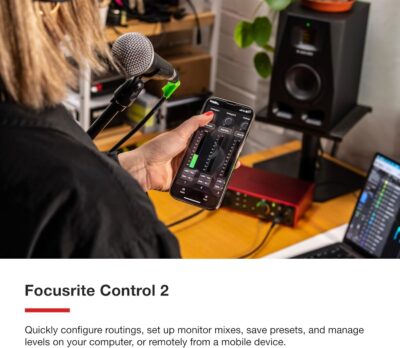 Focusrite Scarlett 16i16 4th Gen USB Audio Interface, for Songwriting, Music Production, Recording, and Podcasting — High-Fidelity, Studio Quality Recording, and All the Software You Need to Record
