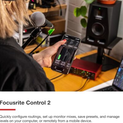 Focusrite Scarlett 18i16 4th Gen USB Audio Interface, for Songwriting, Music Production, Recording, and Podcasting — High-Fidelity, Studio Quality Recording, and All the Software You Need to Record