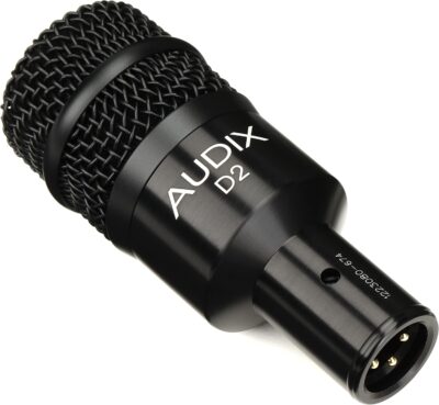 7145ezzg ZL. AC SL1500 AUDIX D2 Hypercardioid Dynamic Instrument Microphone for Kick Drums, Toms, and Bass Instruments