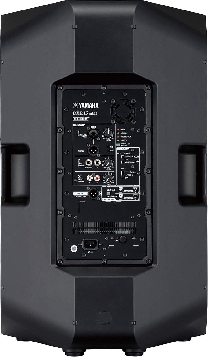 Yamaha DXR15MKII, 15 1100W Powered Speaker Cabinet, Matte Black