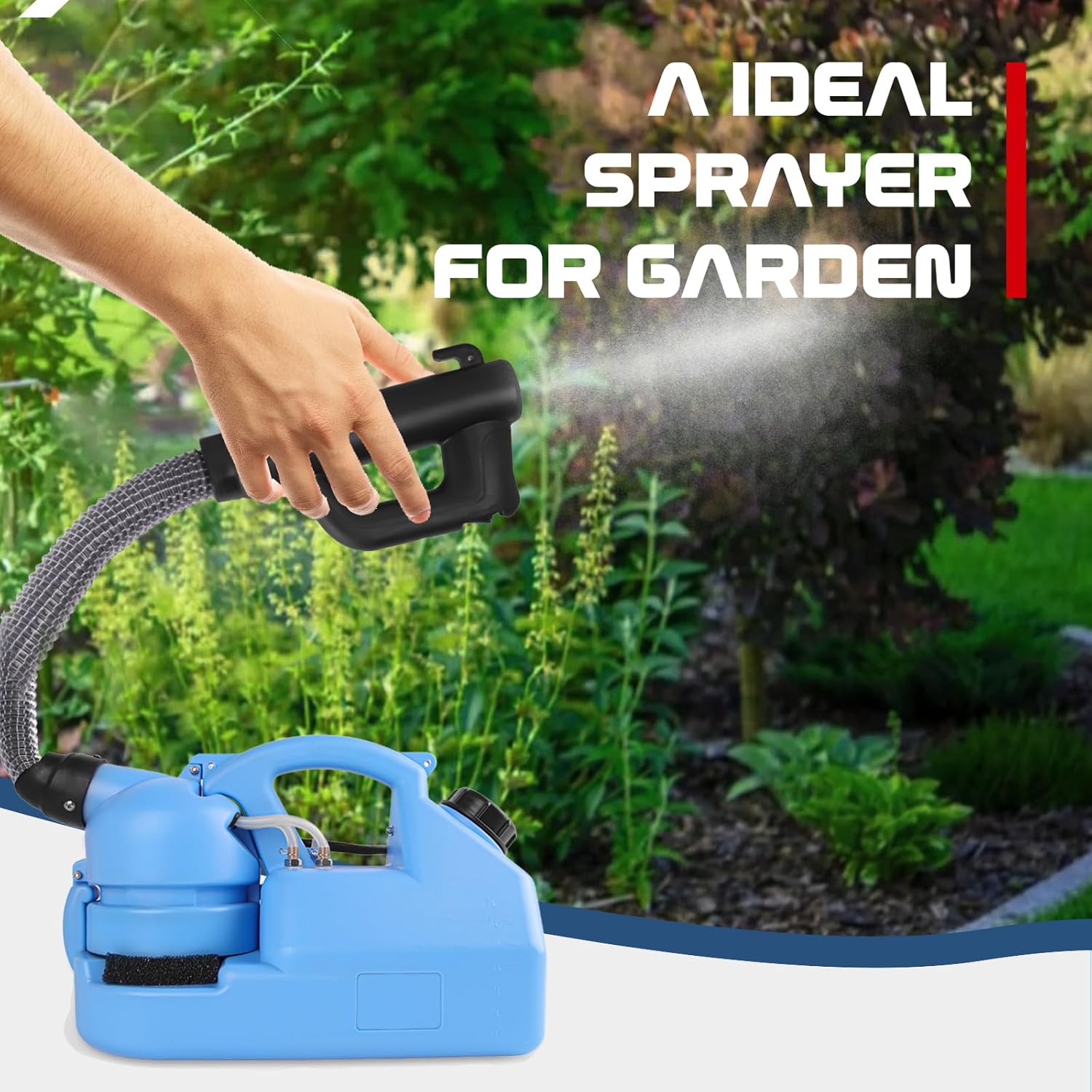 SWANSOFT 7L(1.85 Gallon) ULV Fogger Machine, Electric Atomizer Sprayer, Portable Foggers Machine for Home Indoor