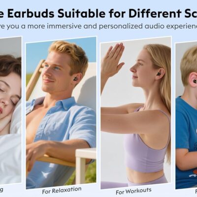 714jmbF3A9L. AC SL1500 Invisible Mini Sleep Earbuds Wireless Bluetooth, Ultra-Light Comfort Fit Sleep Headphones for Side Sleepers, Unique Tumbler Portable Charging Case, Soft In-Ear Ear Plugs for Sleeping Small Ears Gym