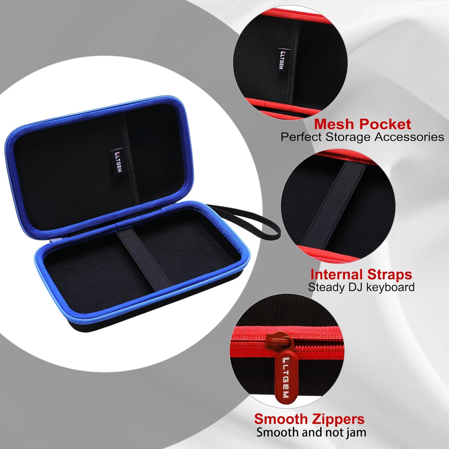 LTGEM Case Compatible with Roland AIRA Compact P-6 / S-1 / T-8 / E-4 / J-6 Creative Sampler Drum Sequencer, Green(Case Only)