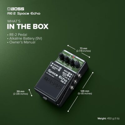 Boss RE-2 Space Echo Delay and Reverb Effects Pedal