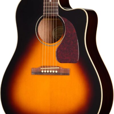 Epiphone J-45 Studio EC Acoustic Electric, Vintage Sunburst with Bag