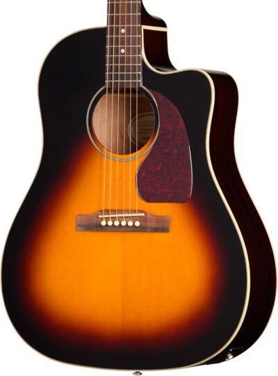 Epiphone J-45 Studio EC Acoustic Electric, Vintage Sunburst with Bag