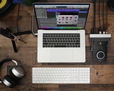 Apogee Duet 3-2 Channel USB Audio Interface for Recording Mics, Guitars, Keyboards on MAC and PC – Great for Recording, Streaming, and Podcasting, Runs Apogee DSP Plugin