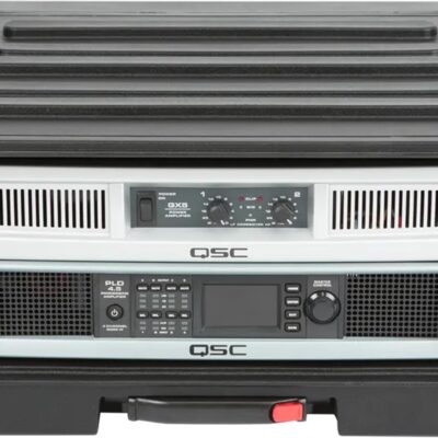 715YR7uOC8L. AC SL1500 SKB 4U rSeries Rolling Rack with Integrated Back Wheels and 1-Touch Pull Handle, Comes with 4 Rack Units and Interlocking Molded Stacking Bars