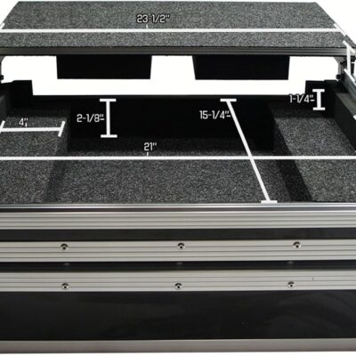 Harmony Audio HCRTMIX8LT Flight Glide Laptop Stand Custom Case Compatible with Reloop Terminal Mix 8