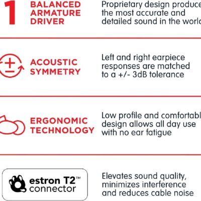 Westone Audio Pro X10 IEM Earphones – Single Driver Noise Isolating Professional Musician in-Ear Monitor Wired Earbuds