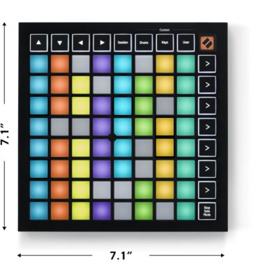 Novation Launchpad Mini [MK3] — Portable MIDI 64-Pad, USB Grid Controller for Ableton Live and Logic Pro Performances