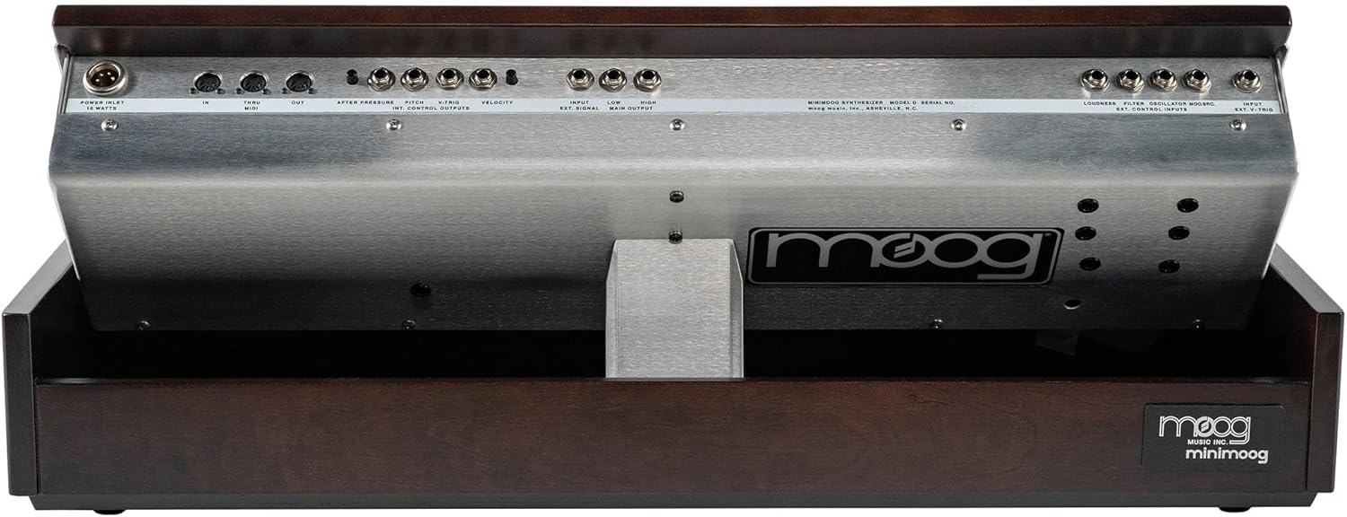 Moog Minimoog Model D Analog Synthesizer – Appalachian Cherry Bundle with Patch Cables, MIDI Cable and Austin Bazaar Polishing Cloth