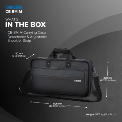 717Vy36Y0UL. AC SL1500 BOSS CB-BM-M | Multi-Effects Case | Compatible GT-1000, GX-100, ME-90, & ME-90B | Lightweight & Durable | Thick Internal Padding | Adjustable Shoulder Strap | Versatile Accessory Pockets