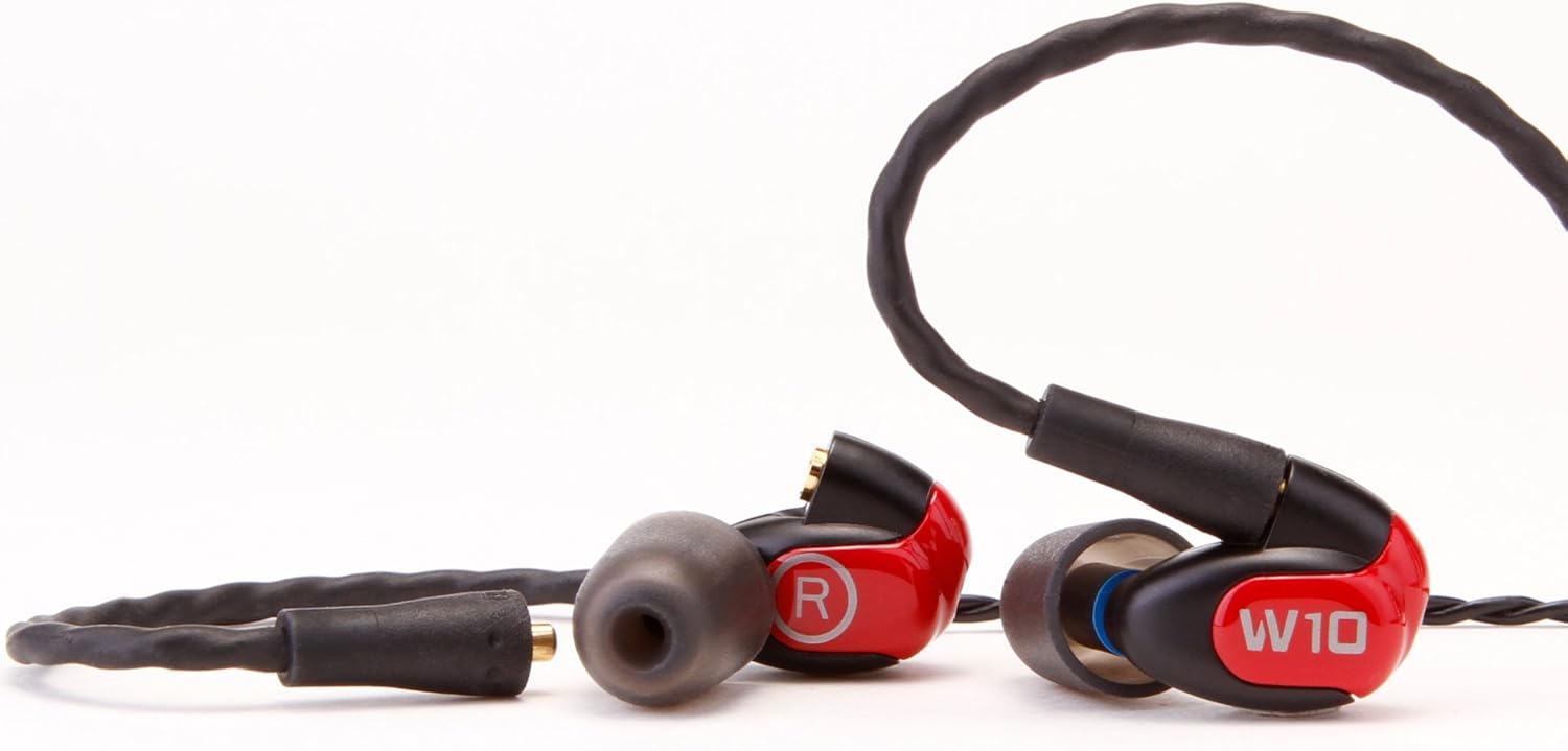 Westone Audio W10 Single-Driver True-Fit Earphones with Mmcx Audio Cable and 3 Button Mfi Cable with Microphone, Black