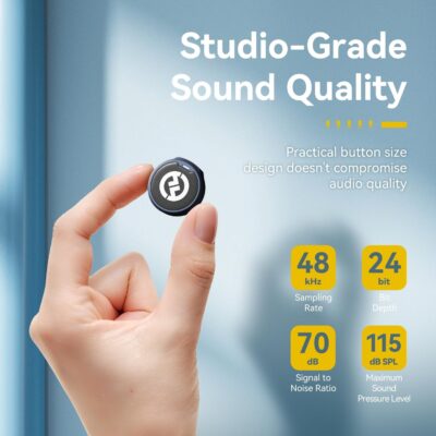 Hollyland Lark M2 Wireless Lavalier Microphone for iPhone/Android/Camera/PC/Laptop with Lightning/USB-C Plug, 48KHz 24Bit, 1000ft Range, Noise Cancel, 40H Battery for Video Recording (Combo Version)