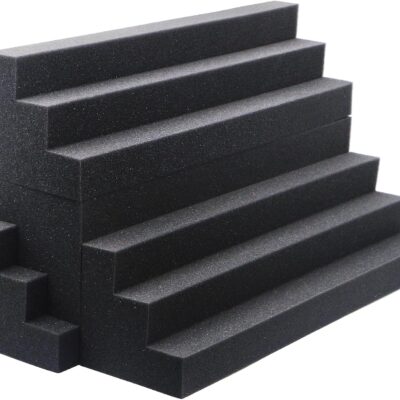 717zsXZNdIL. AC SL1500 24 Pack Bass Traps Acoustic Foam Panels – 12 X 3 X 3 Bass Trap Acoustic Foam Corner Block- High Density Soundproofing Foam – Acoustic Panels for Home, Studio or Theater