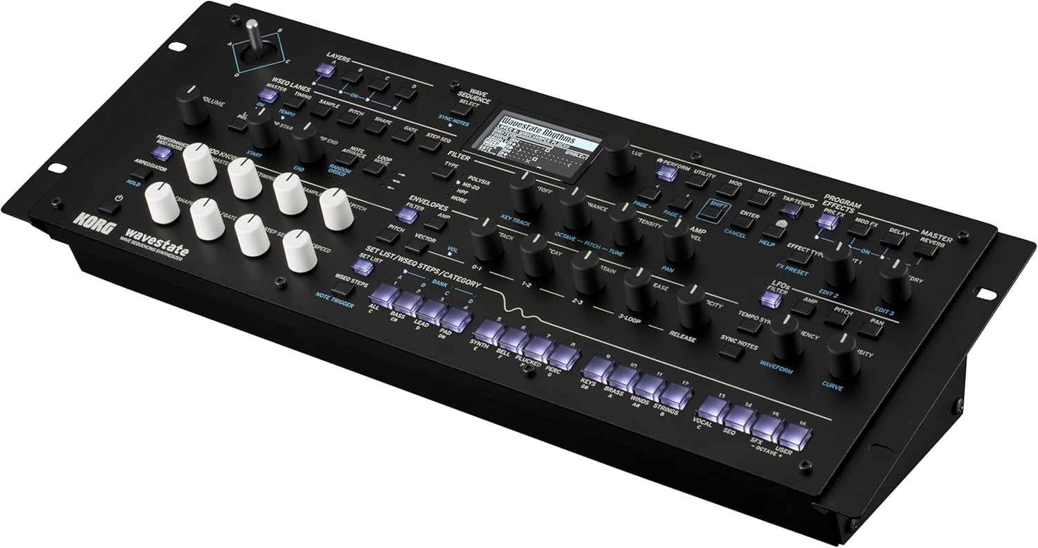Korg WaveState Wave Sequencing Synthesizer 37-Key w/ 64 Stereo Voices and Gigabytes of Samples