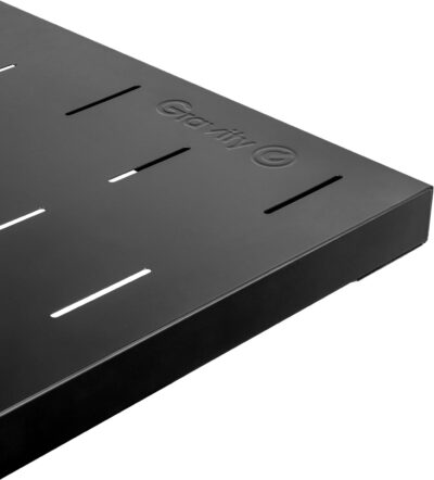 718Lp7 PHHL. AC SL1500 GRAVITY STANDS Set with Keyboard Stand X-Form Double and Rapid Desk (KSX 2 RD),Black