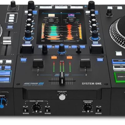 RANE SYSTEM ONE All-in-One Standalone Motorized DJ Controller with Engine DJ OS, Seamless Mixing on 2 Decks, Stems FX, Serato DJ Pro, XLR Outputs