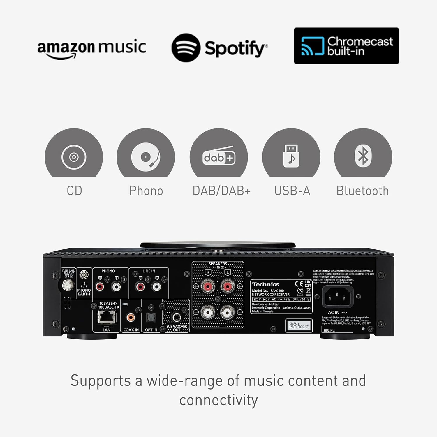 Technics SA-C100 Premium Class Network CD Receiver