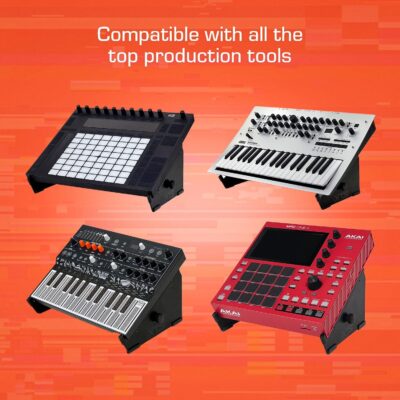 718gZuGLOyL. AC SL1500 XTS Desktop Stand, Large 10.6 – 18.5 Size For Sampler / Synth / MIDI Controller / Drum Machine, Fits Akai MPC Live 3 & MPC Live 2 / Ableton Push 3 / Native Instruments Maschine and more, by Analog Cases